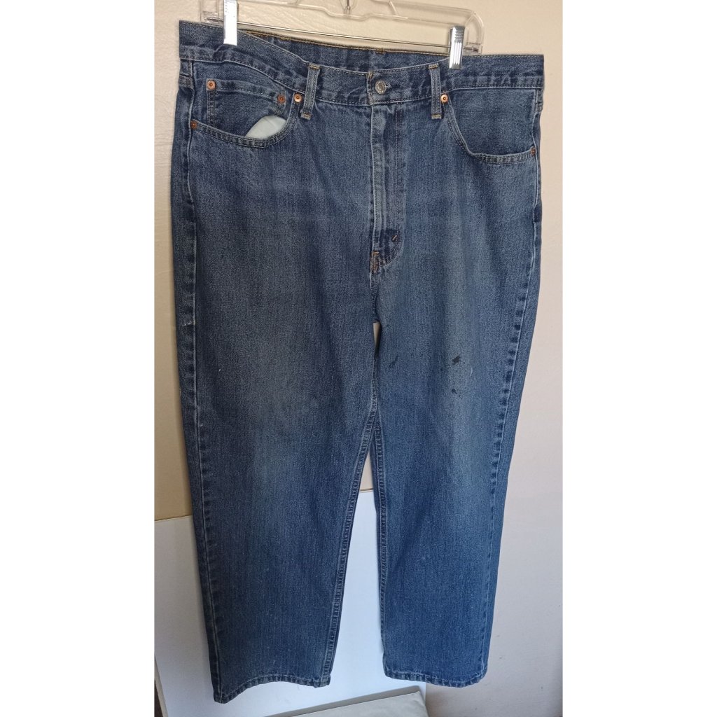 Men's Levi's 550 Stonewashed Denim Jeans Size 38x30